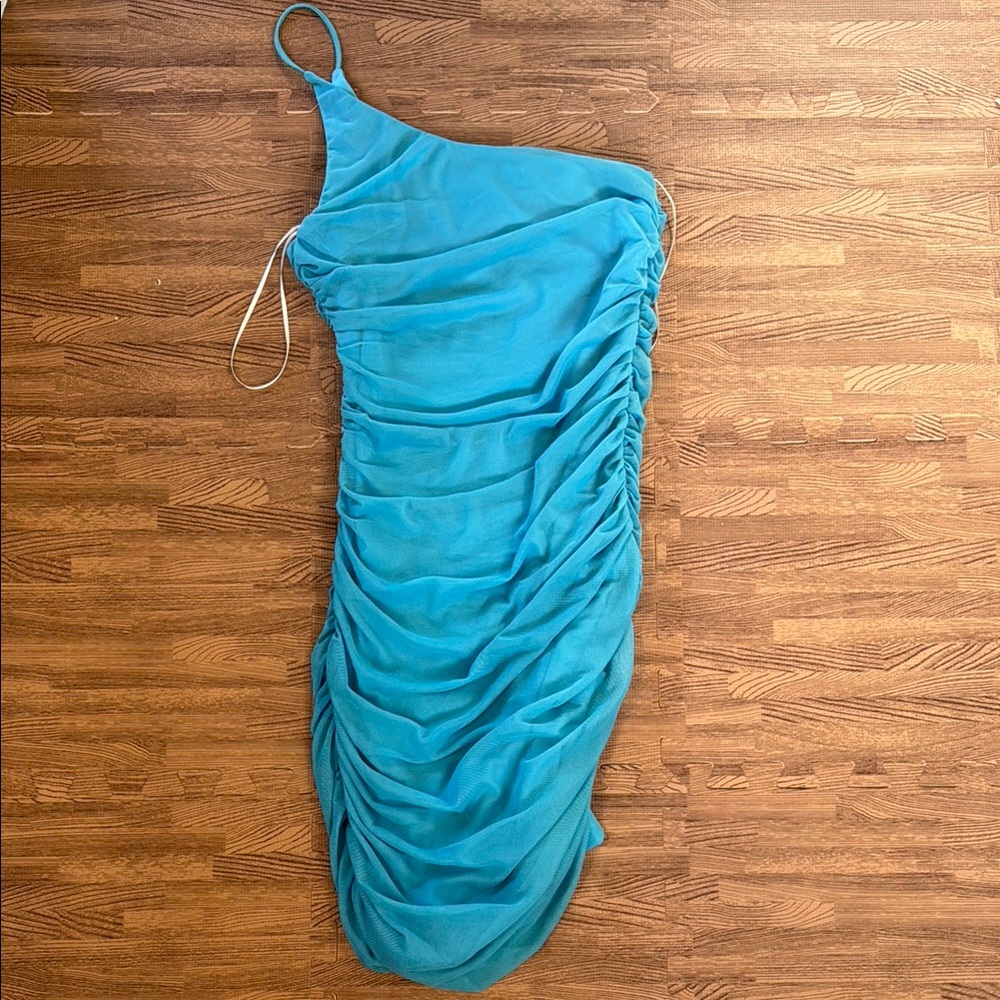 PRINCESS POLLY ONE SHOULDER BLUE DRESS SIZE 4